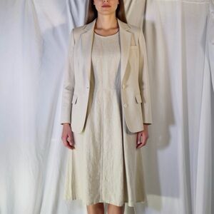 Talbots Linen Petites 100% Linen Dress Plus Jacket in 6P